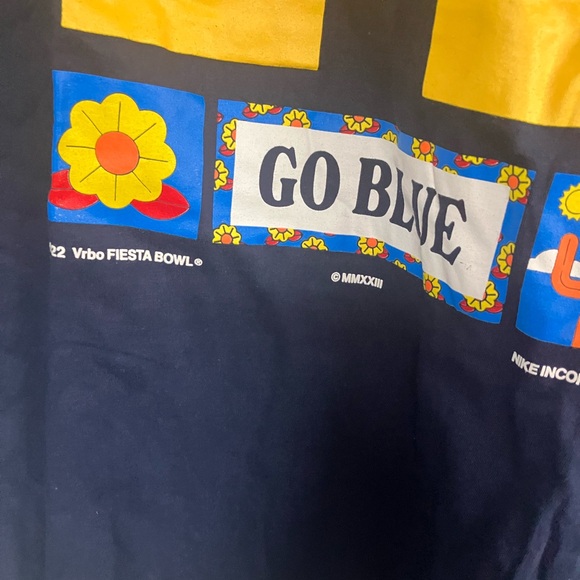 Michigan wolverines ncaa Football Jordan brand 2022 fiesta bowl nike shirt large - Picture 8 of 11